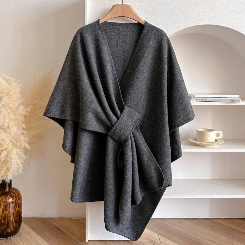 Cape Femme – Coupe-Vent Microfibres Douces, Coupe Enveloppante