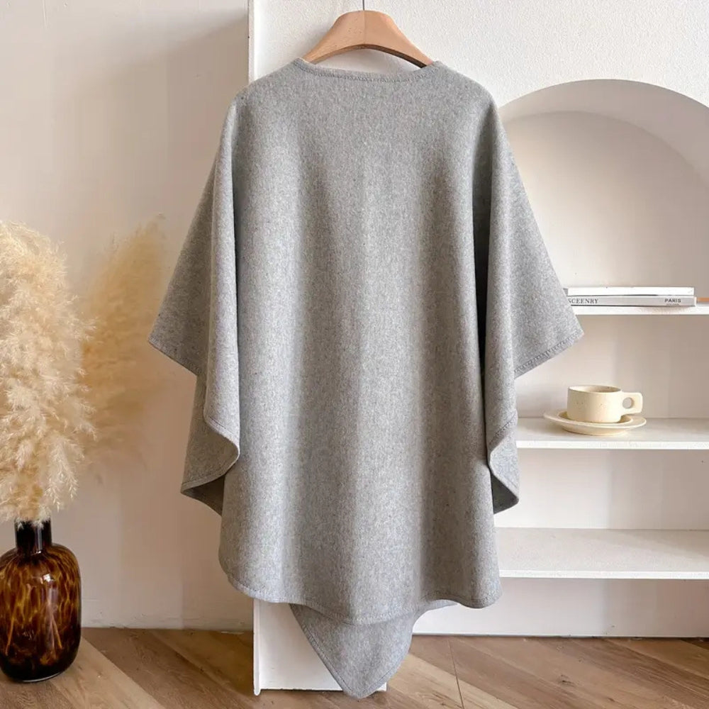Cape Femme – Coupe-Vent Microfibres Douces, Coupe Enveloppante
