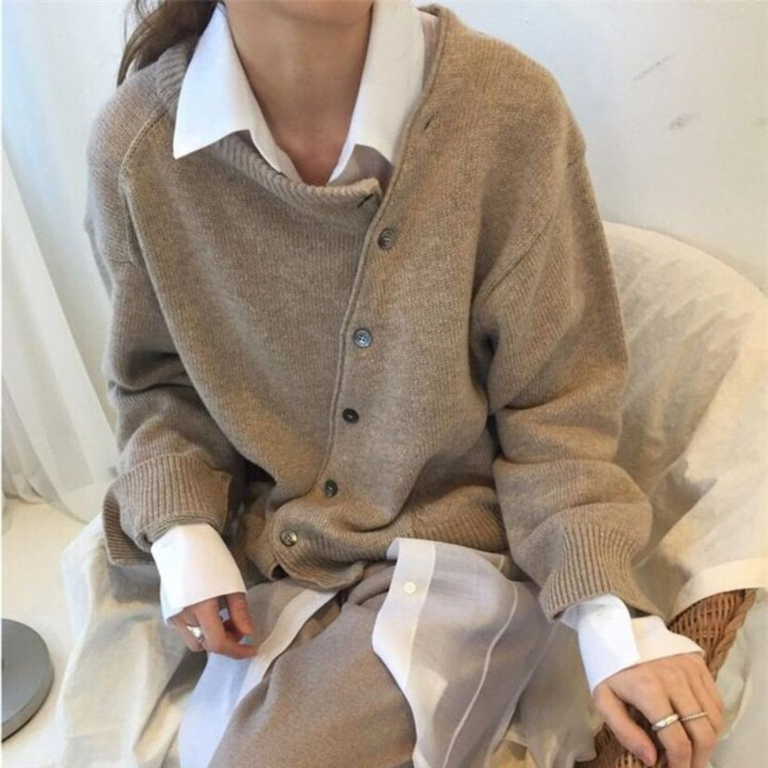 Cardigan Femme – Boutonné