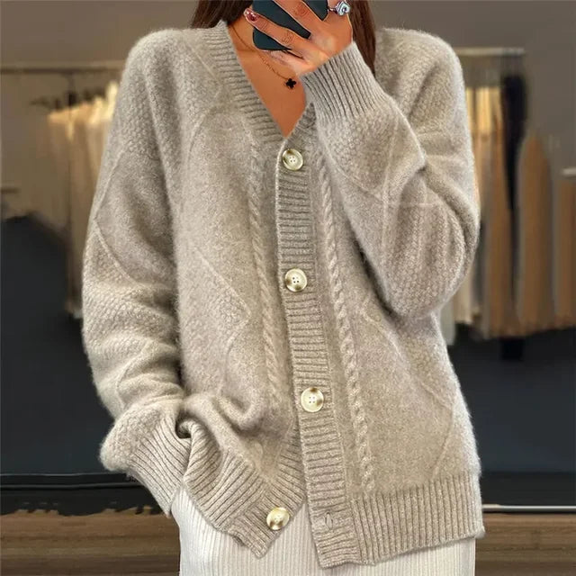 Cardigan Femme – Long, Chaud Mi-Saison