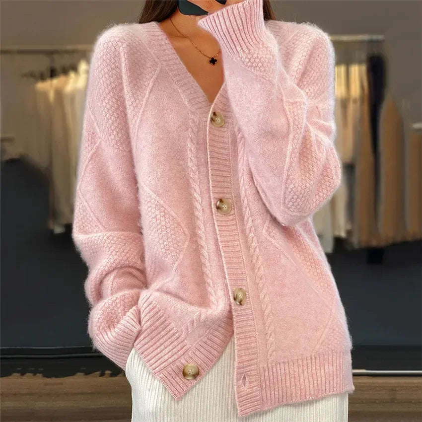 Cardigan Femme – Long, Chaud Mi-Saison