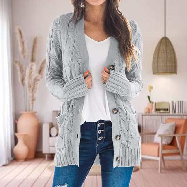 Cardigan Femme – Maille Tricotée, Coupe Confort