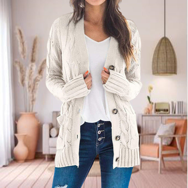 Cardigan Femme – Maille Tricotée, Coupe Confort