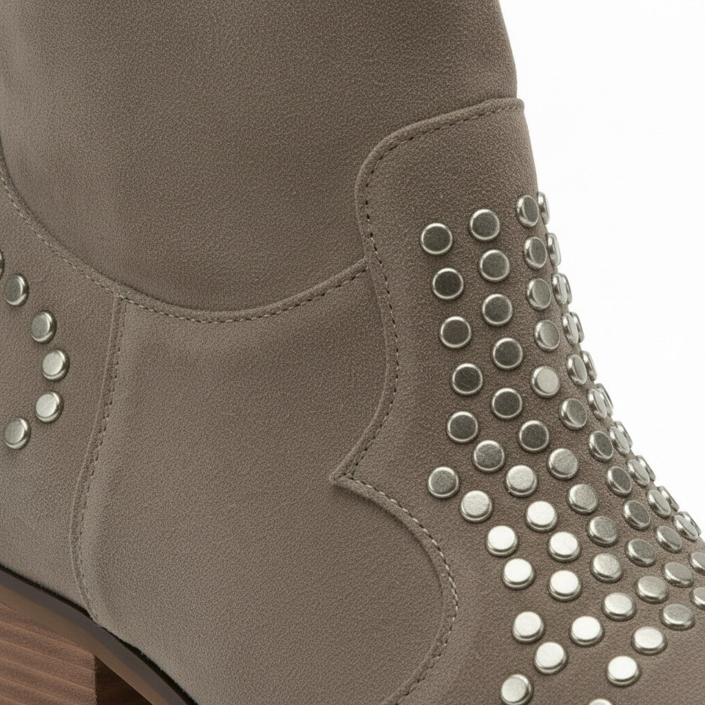 Bottines femme à talon cloutées bout pointu - Margaux