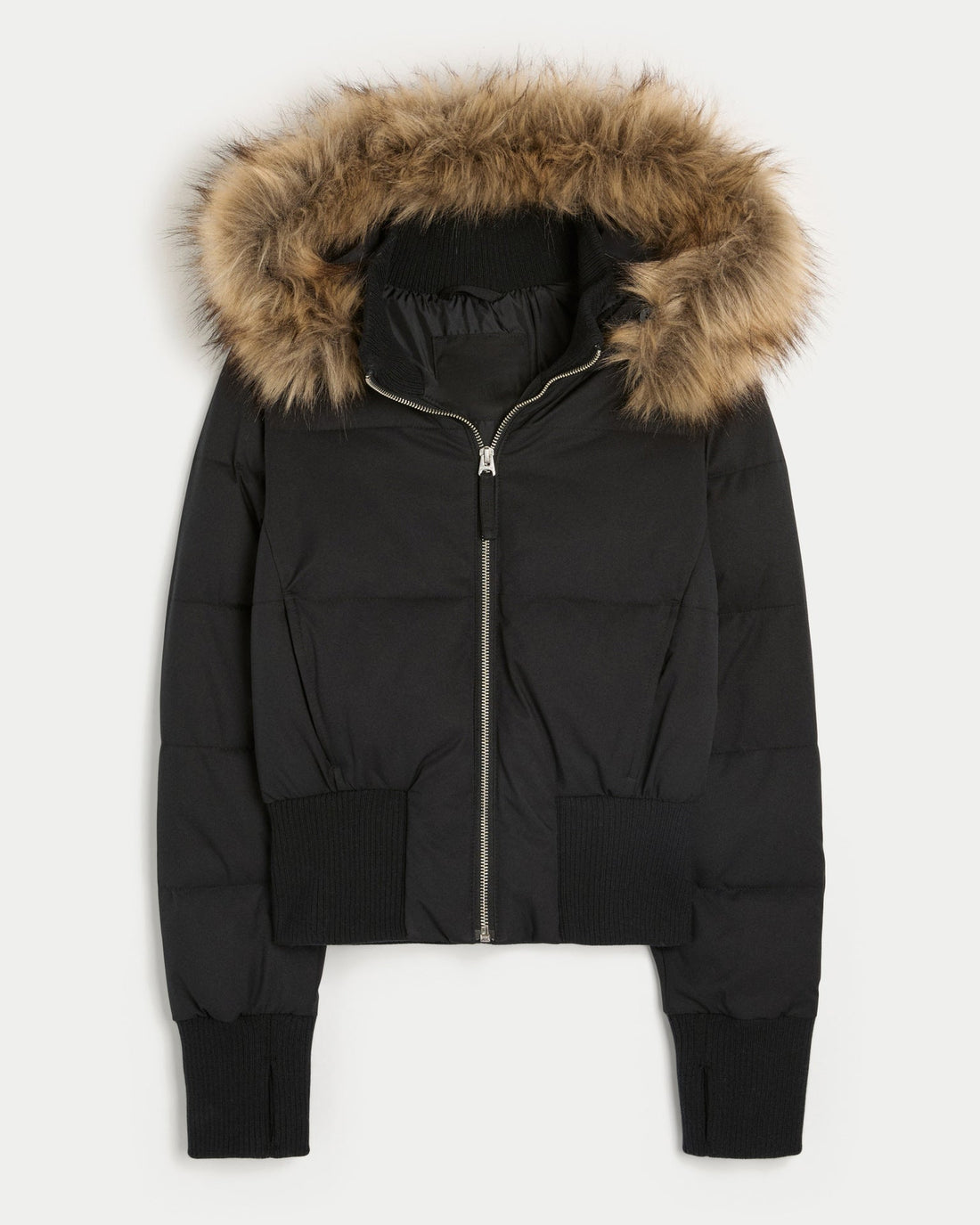 Manteau Femme – Capuche Amovible, Col Fourrure
