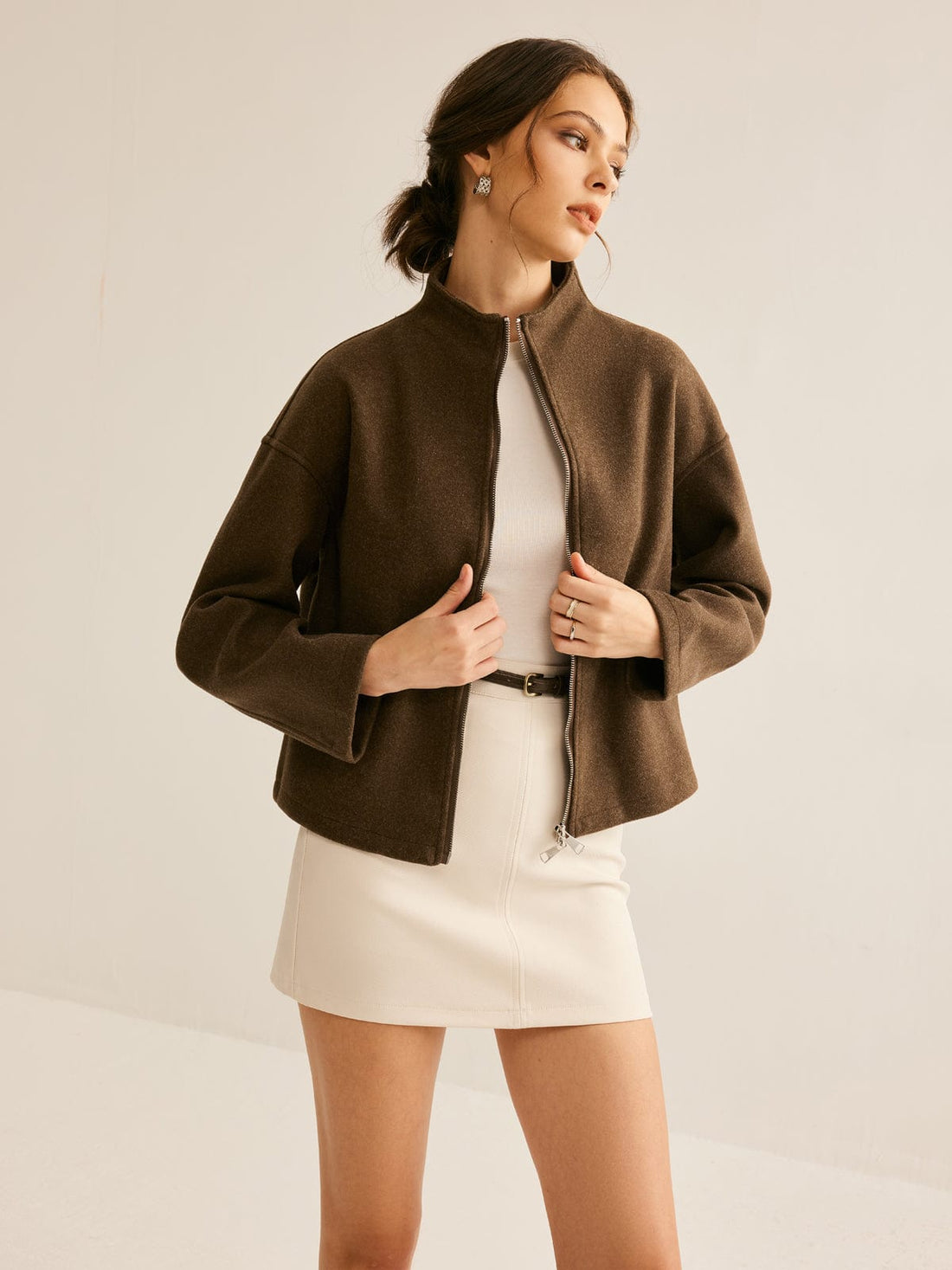 Manteau Femme – Court, Coupe Longue