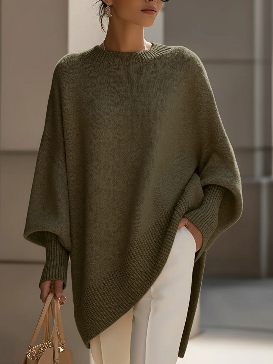 Poncho Femme – Oversize, Maille Douce