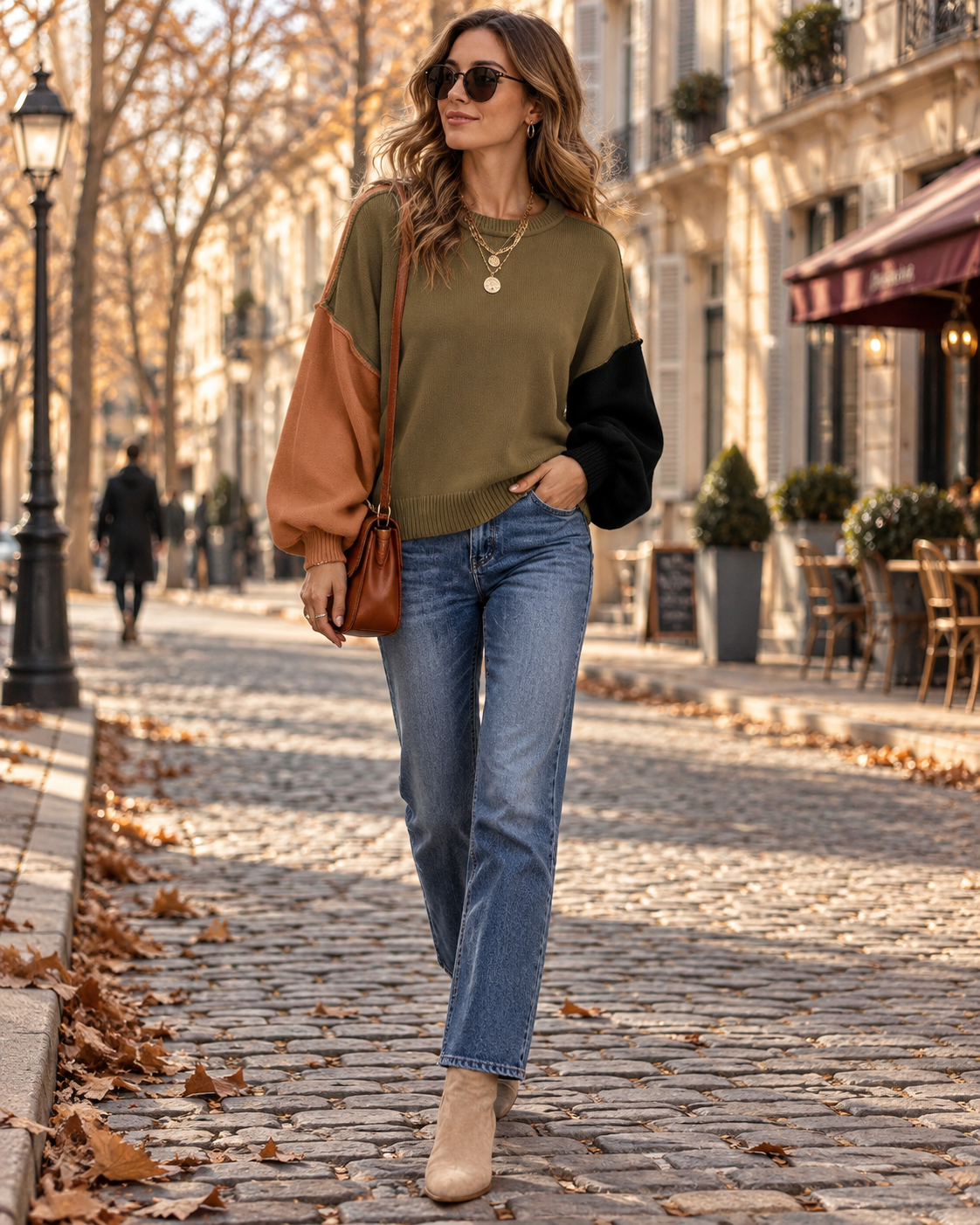 Pull Femme – Bicolore, Maille Douce