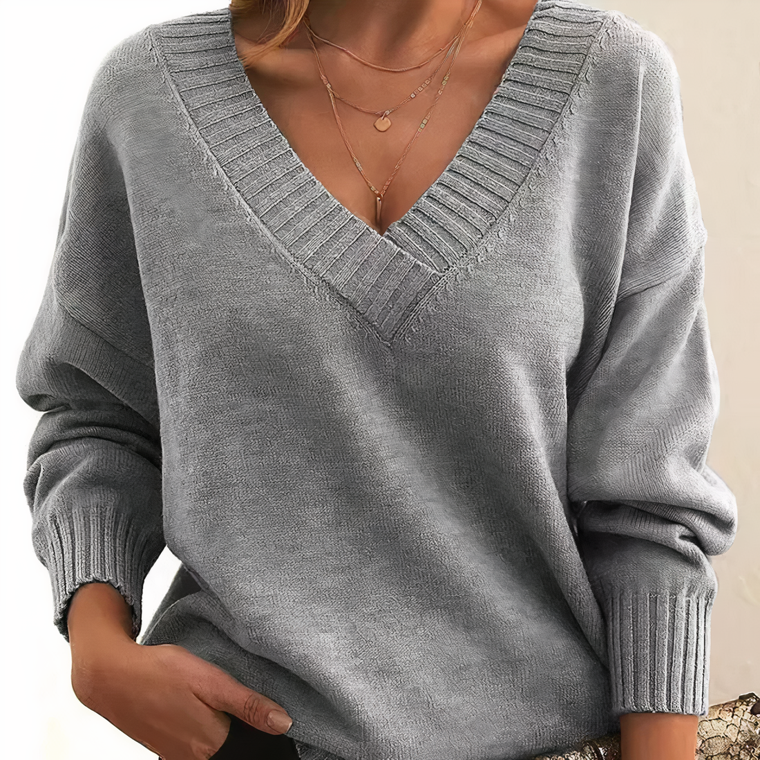 Pull Femme – Maille Douce, Col Rond