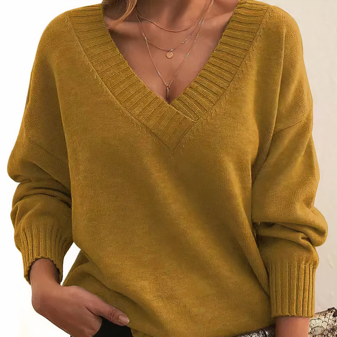 Pull Femme – Maille Douce, Col Rond