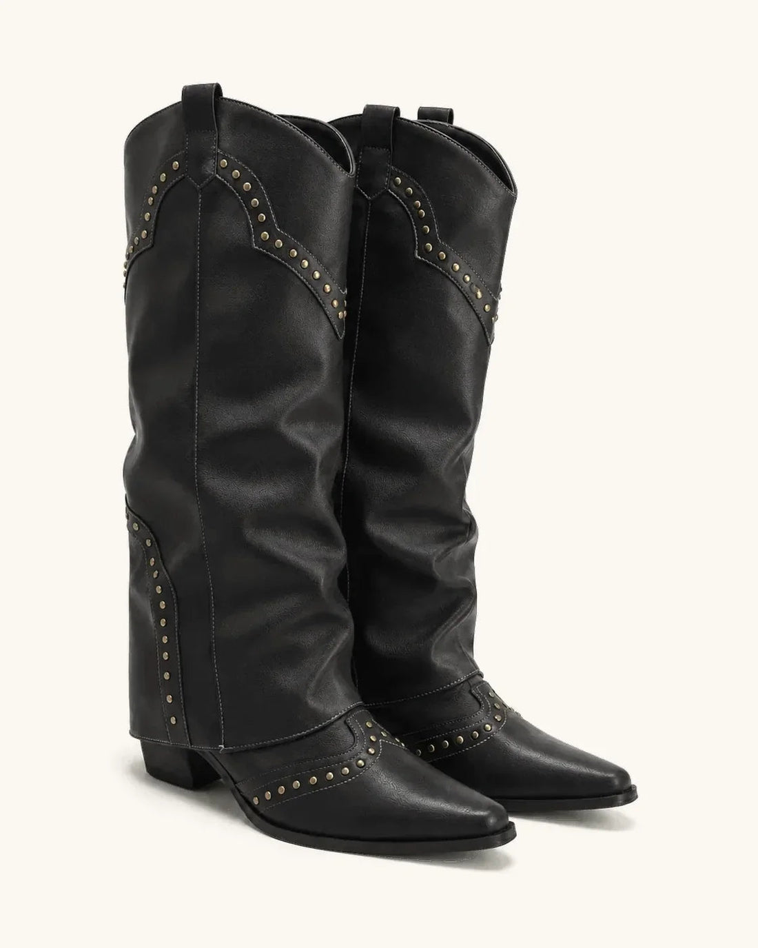 Santiags Femme – Cowgirl Franges Talon Carré, Bout Pointu