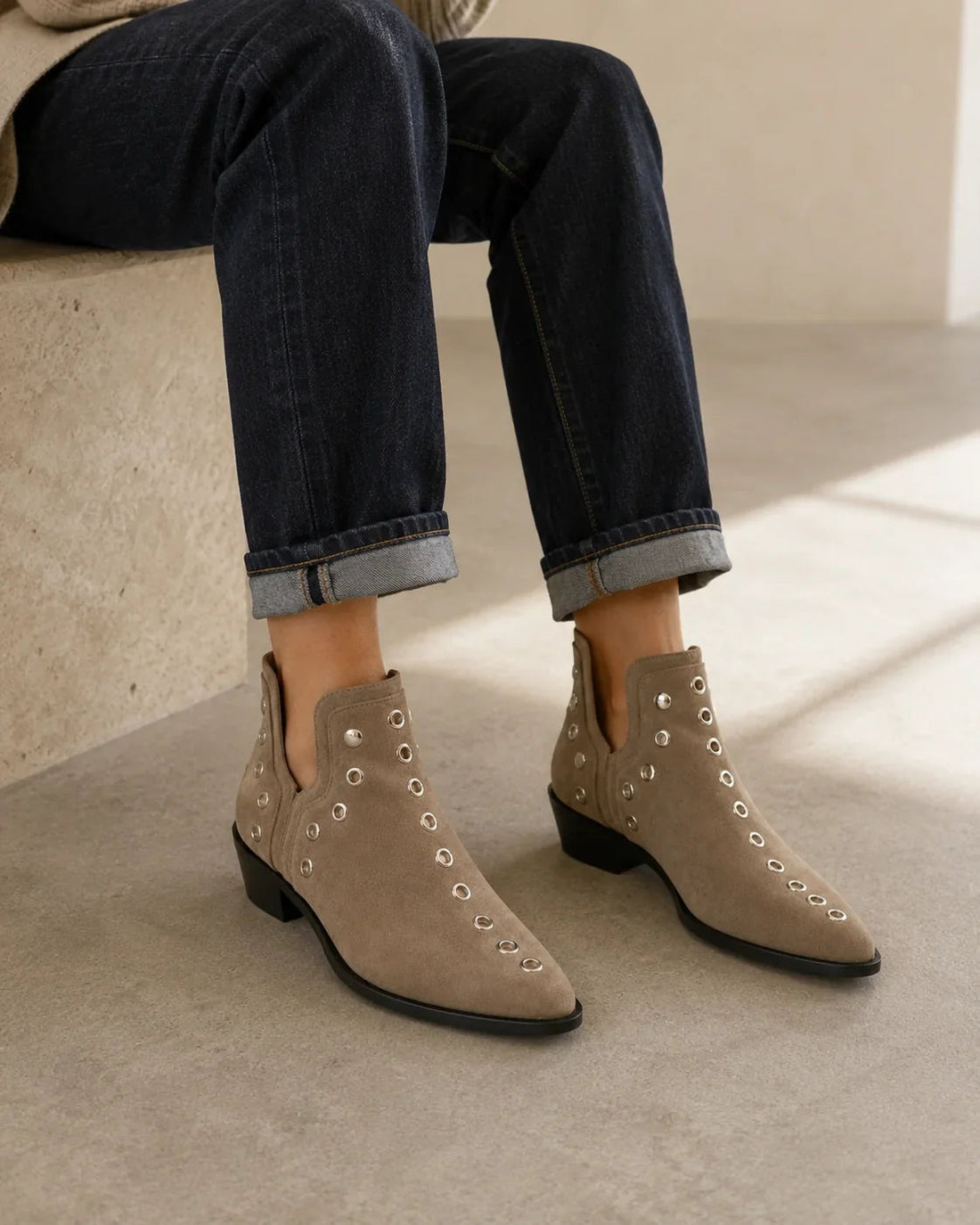 Santiags Femme – Rivets Bout Pointu, Rock