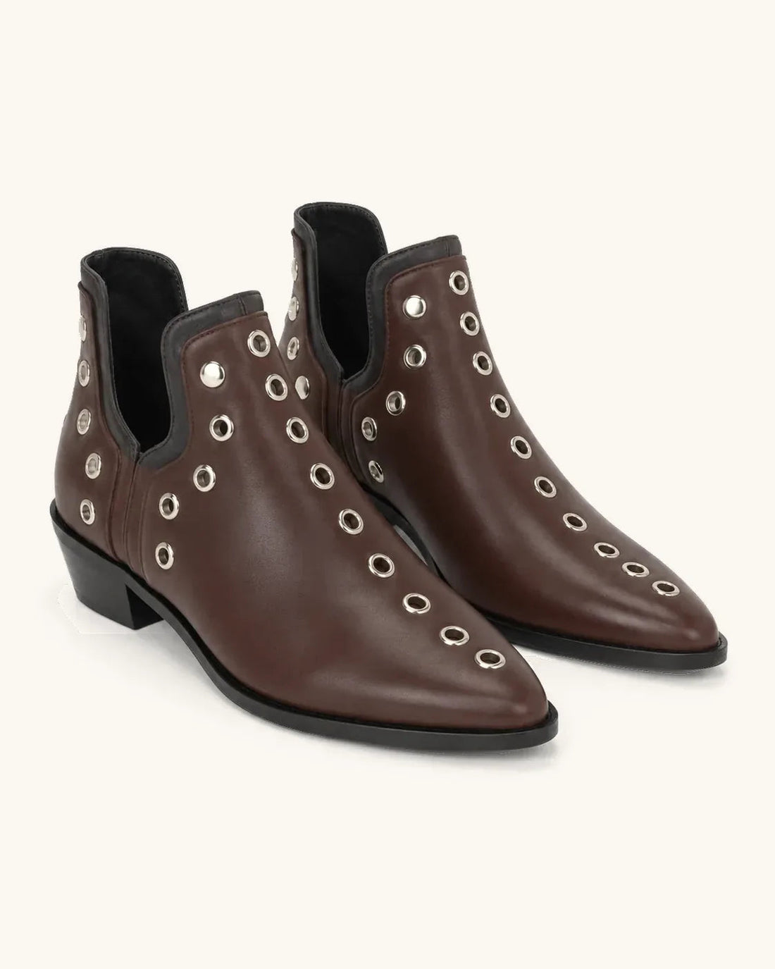 Santiags Femme – Rivets Bout Pointu, Rock