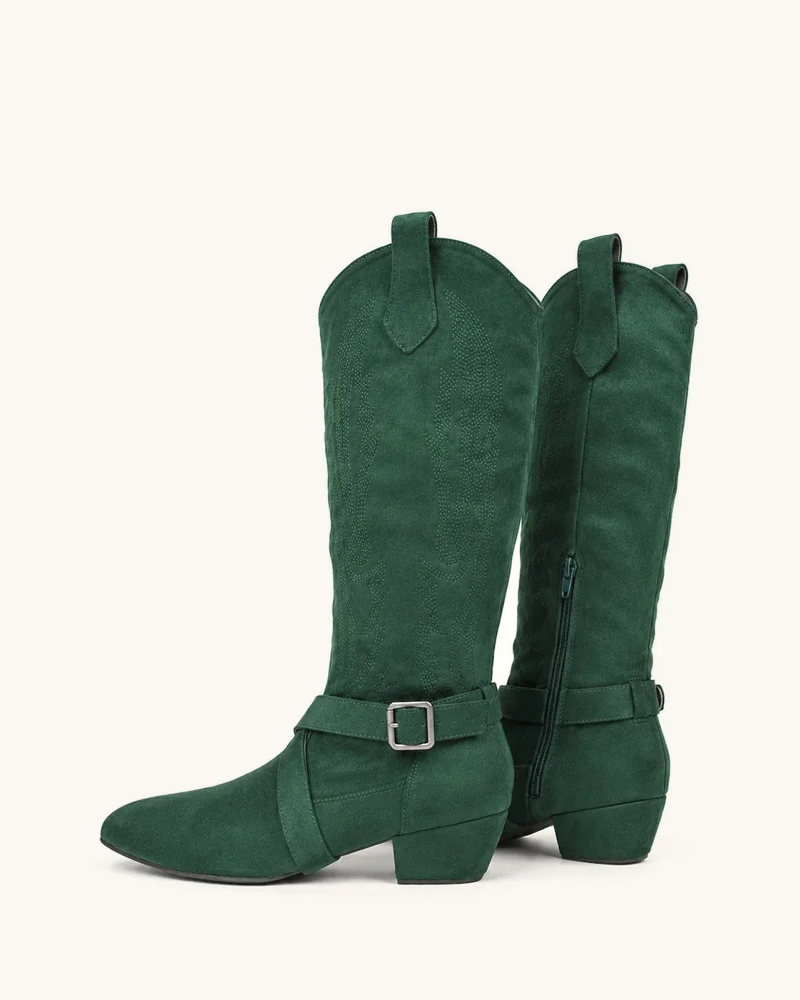 Santiags Femme – Western Aspect Daim, Bout Pointu